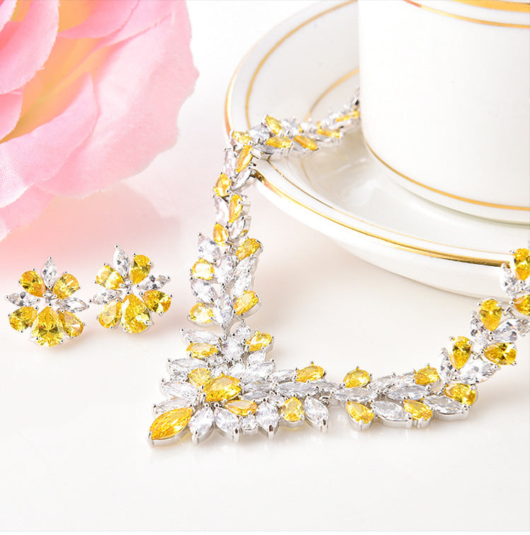 Ice Flower Jewelry Set