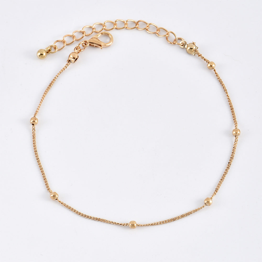 Circle Diamond Anklet