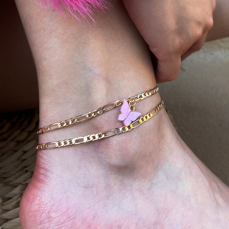 butterfly anklet