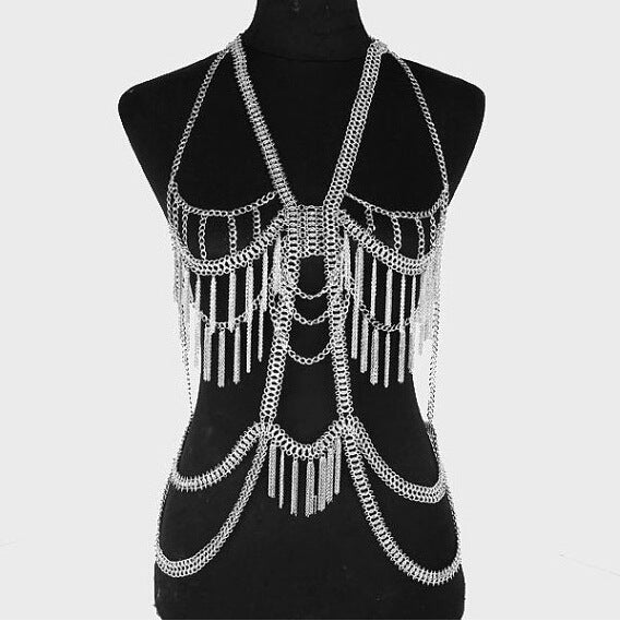 Word Pendant Body Chain