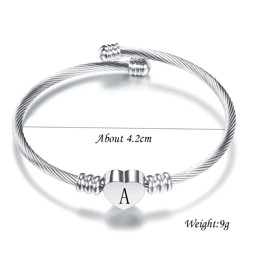 Alphabet Letter Bangle