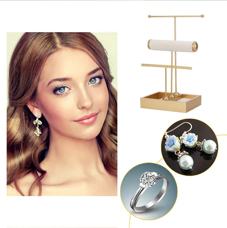 Desk Jewelry OrganizerSPECIFICATIONS
Material: Metal
Item Type: Jewelry Packaging &amp; Display
Jewelry Packaging &amp; Display Type: Cases &amp; Displays
Color: White Gold
Use 1: JewelryChic ForeverDesk Jewelry Organizer