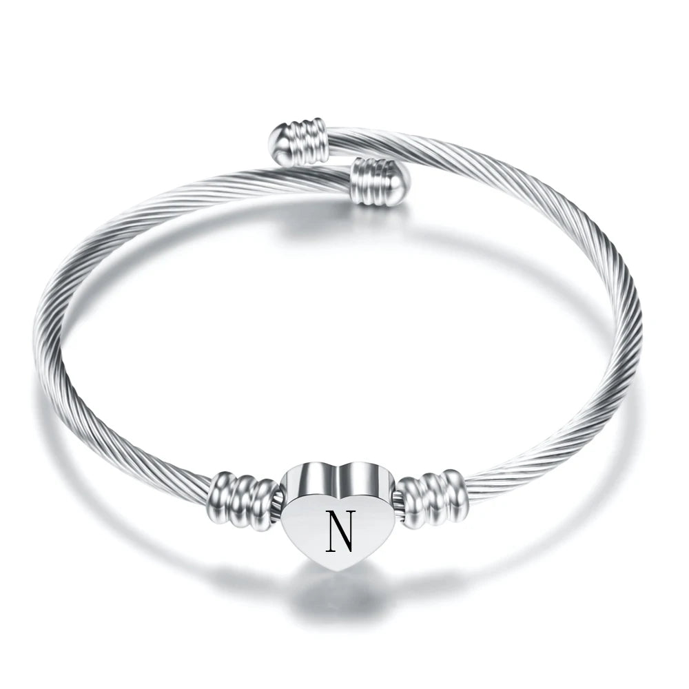 Alphabet Letter Bangle