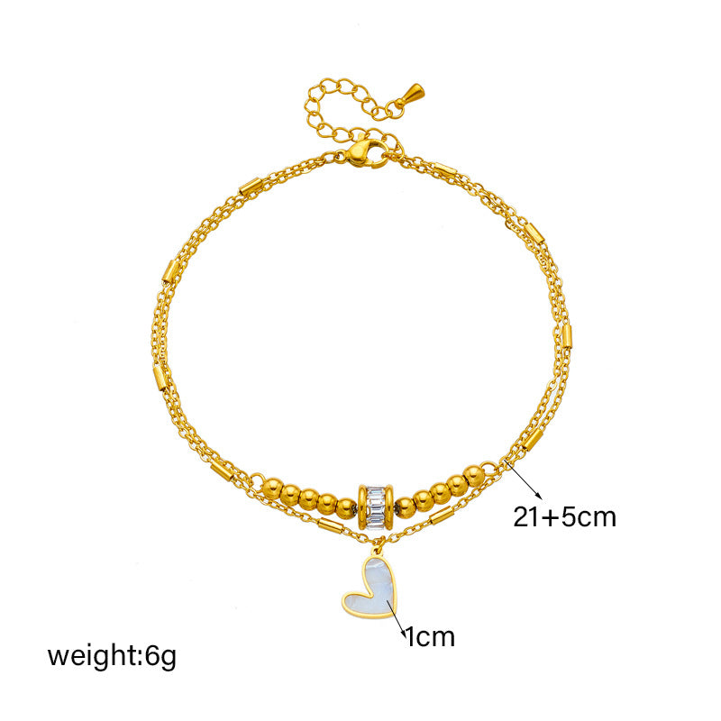 Love Heart anklet