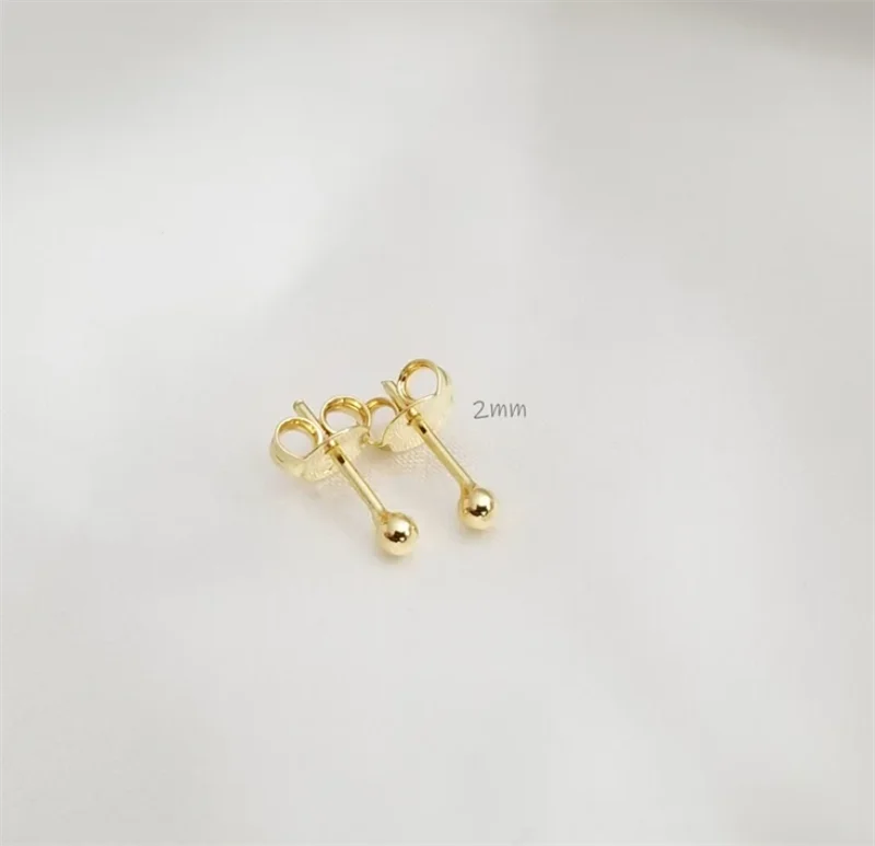 Bela EarringsSPECIFICATIONS
•Gold filled with butterfly clasp
•Item Weight: 0.2g
•Sizes Available 2MM/3MM/4MM
• Comes as a pair
• Nickel Free
• HypoallergenicChic ForeverBela Earrings