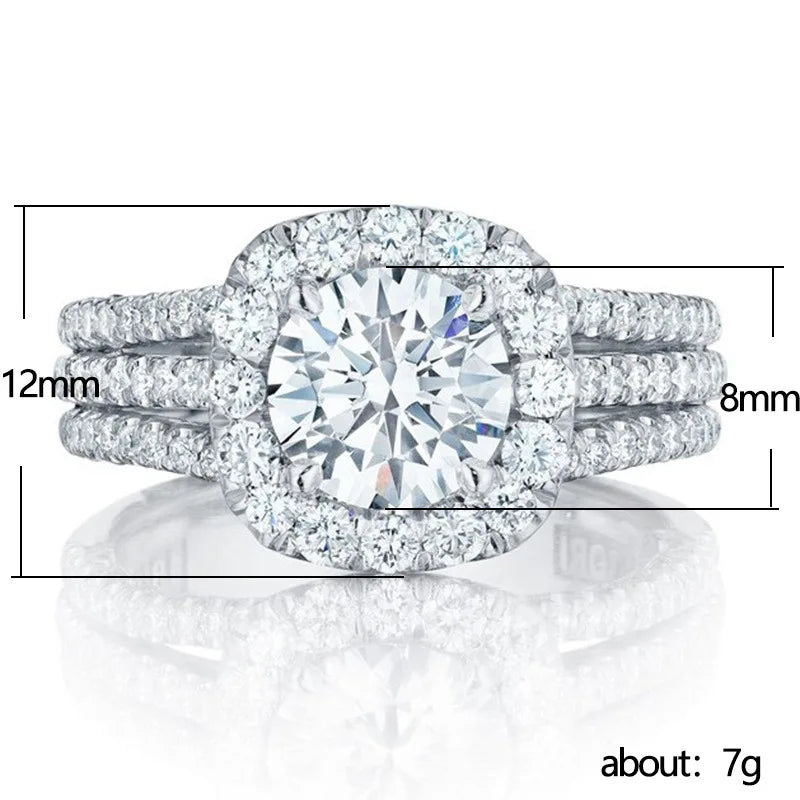 Enga ringSPECIFICATIONS

Metals Type: 925 Sterling Silver

Item Weight: 5g

Certificate: YES

Rings Type: Wedding Bands

Setting Type: Prong Setting

Side Stone: CRYSTAL

ShaChic ForeverEnga ring