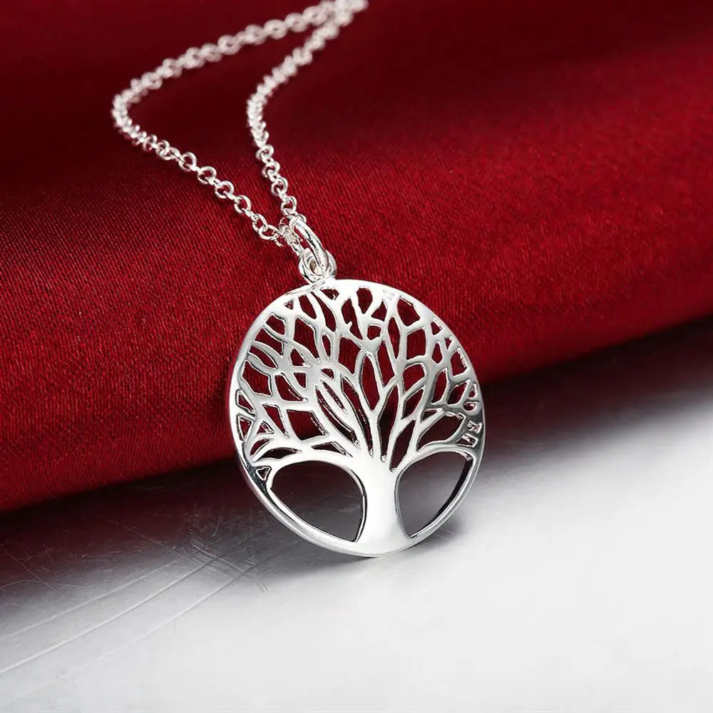 Tree NecklaceSPECIFICATIONS
Metals Type: silver
Metal Stamp: 925,Sterling
Item Weight: 11g
Necklace Type: Pendant Necklaces
Style: Classic
Shape\pattern: RoundChic ForeverTree Necklace