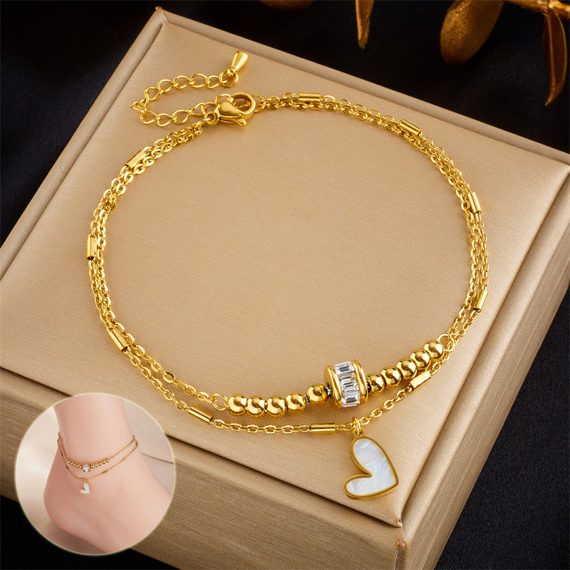 Love Heart anklet