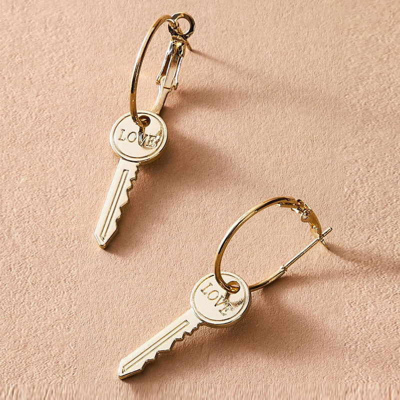 Love Key Earring