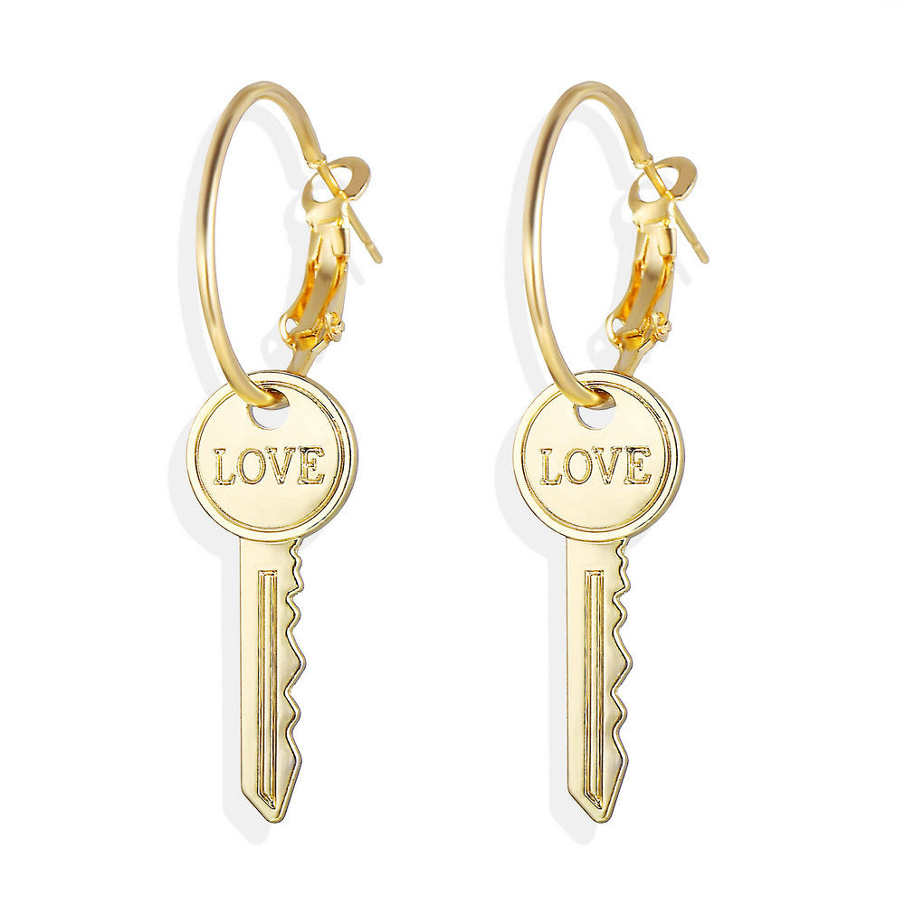 Love Key Earring